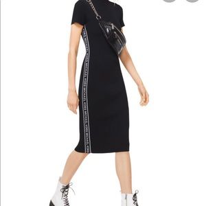 Michael Kors logo tank midi dress
